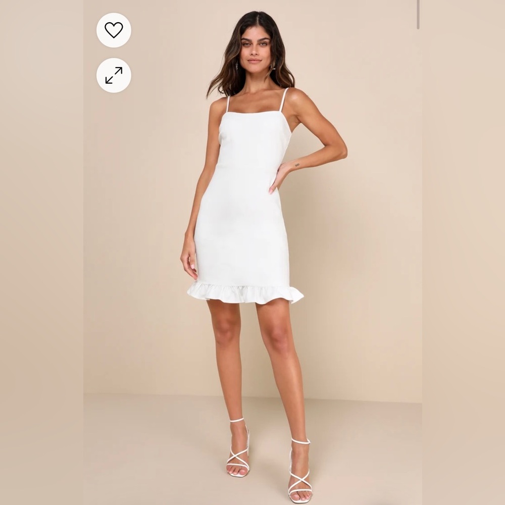 White Lulus dress- size S